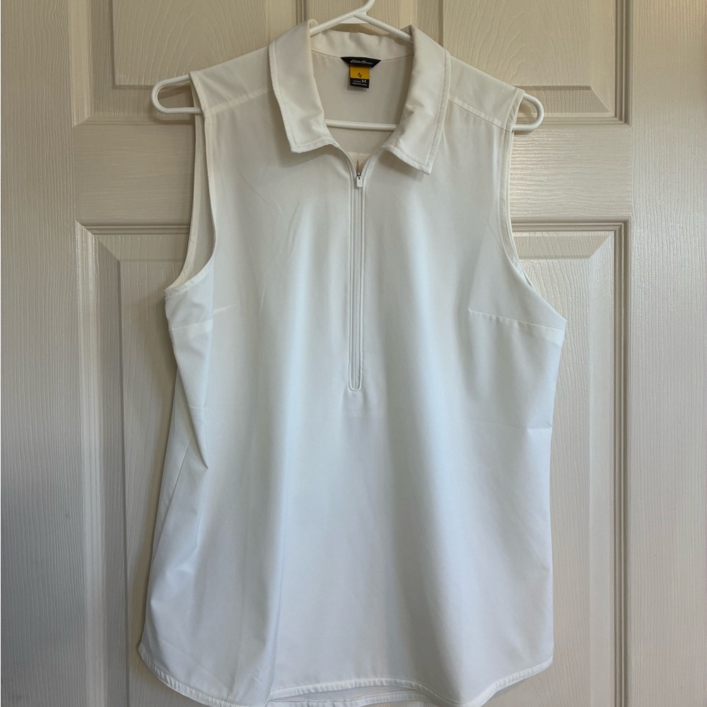 Eddie Bauer white golf shirt
